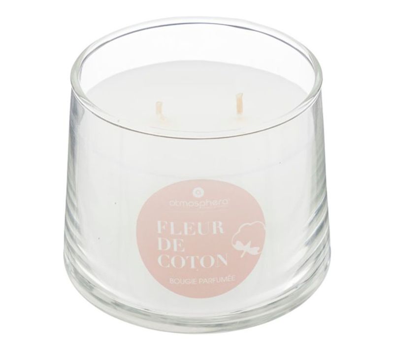 Bougie Parfumée En Verre "izor" 300g Fleur De Coton