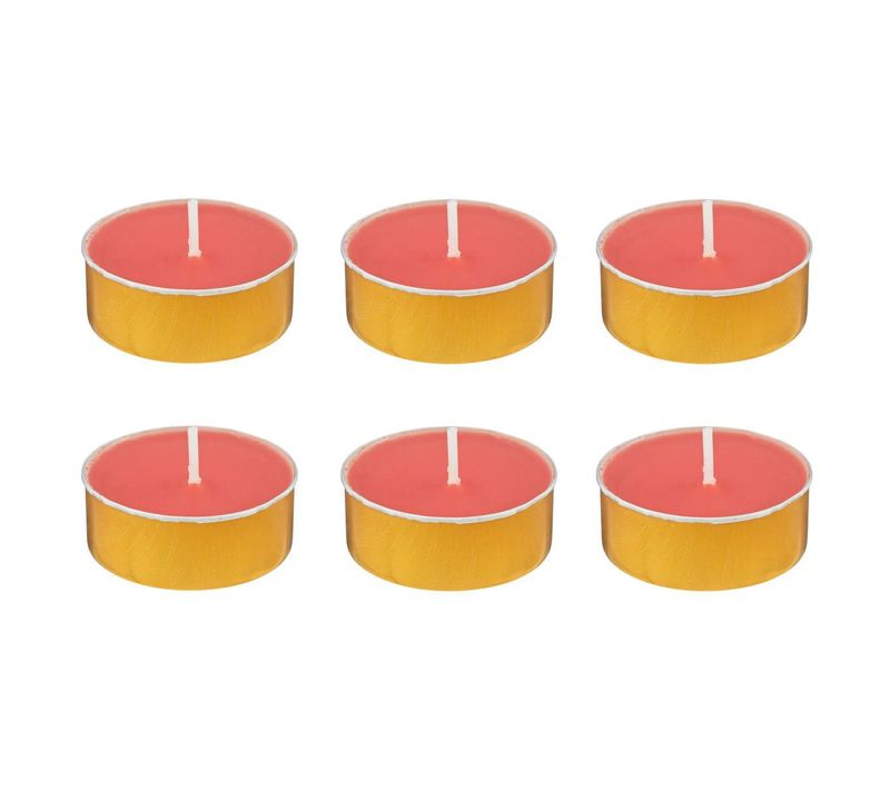 Lot De 6 Bougies Chauffe-plat Parfumées "izor" 3,7cm Fruit Des Bois