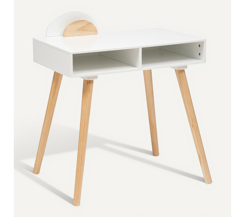 Bureau Enfant 2 Cases Blanc Galip Atmosphera