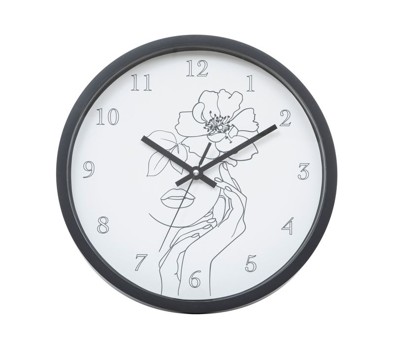 Pendule Murale Visage En Verre D 30 Cm