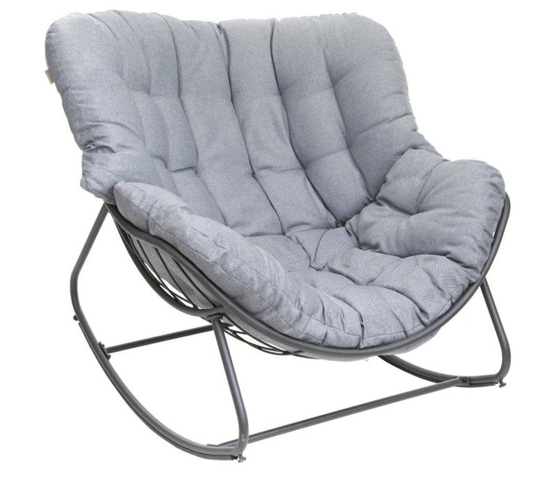 Fauteuil Bascule Extérieur Gris/graphite Paopao Hespéride
