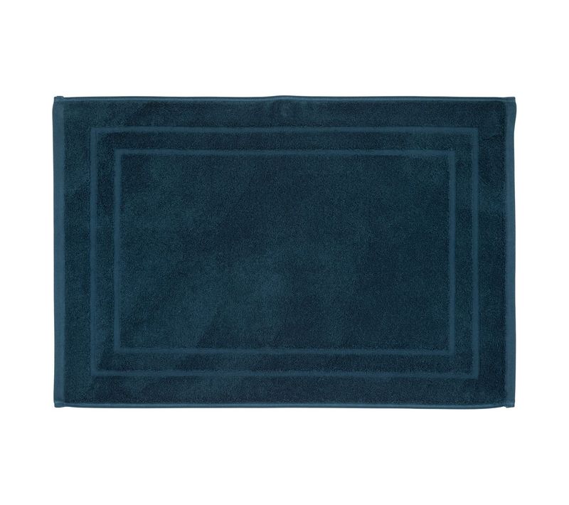 Tapis De Salle De Bain En Coton Bleu Egéen 50 X 70 Cm