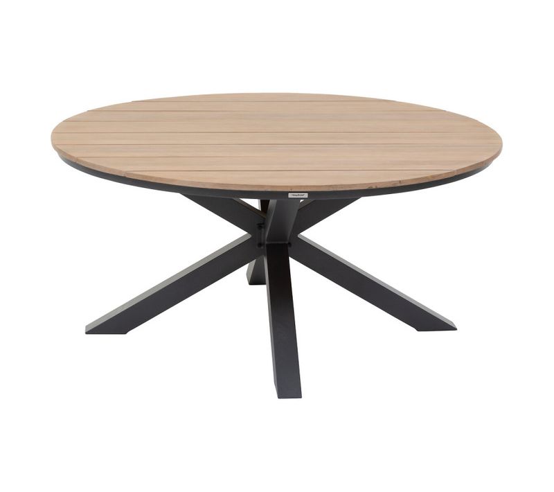 Table Extérieure Ronde 4 Personnes Graphite Oriengo Hespéride
