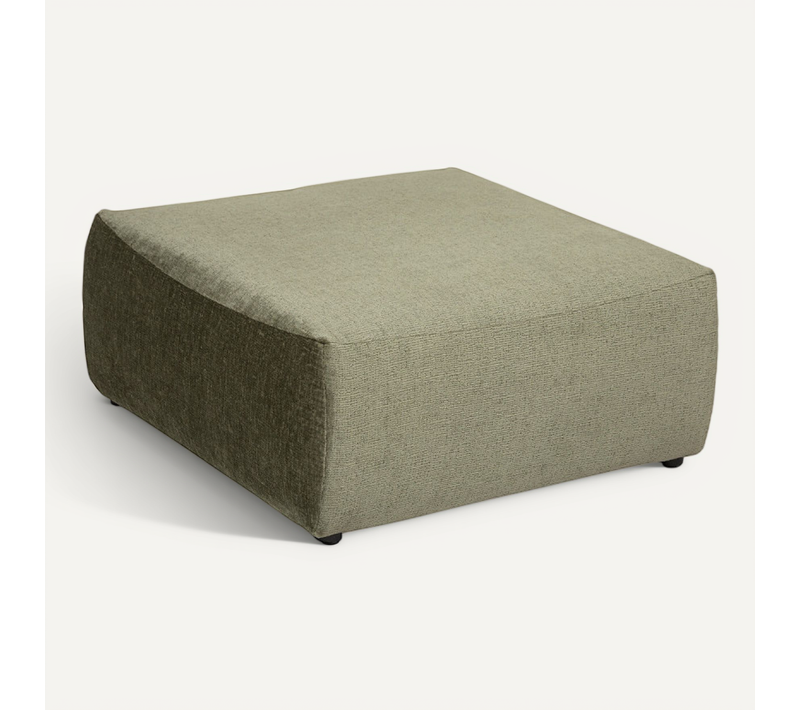 Pouf En Velours Mavuno Vert Cèdre Atmosphera