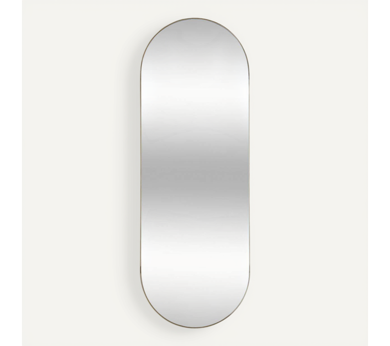 Miroir "selena" En Métal H112cm Doré
