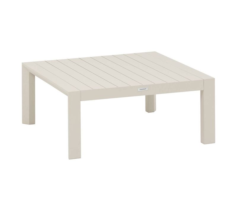 Table Basse De Jardin Carrée "évasion" Argile En Aluminium Traité En Époxy