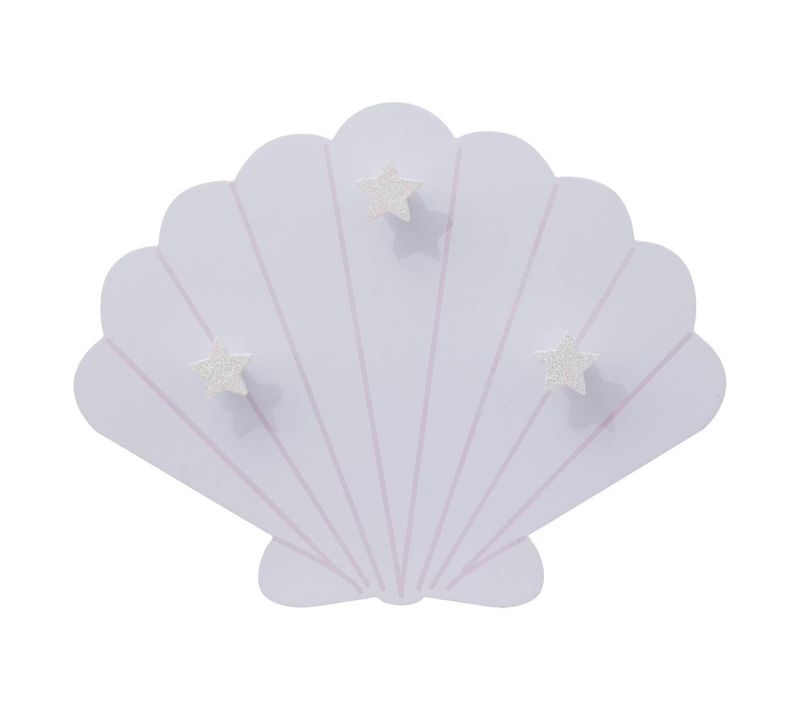 Patère Enfant "sirène" 3 Crochets Violet