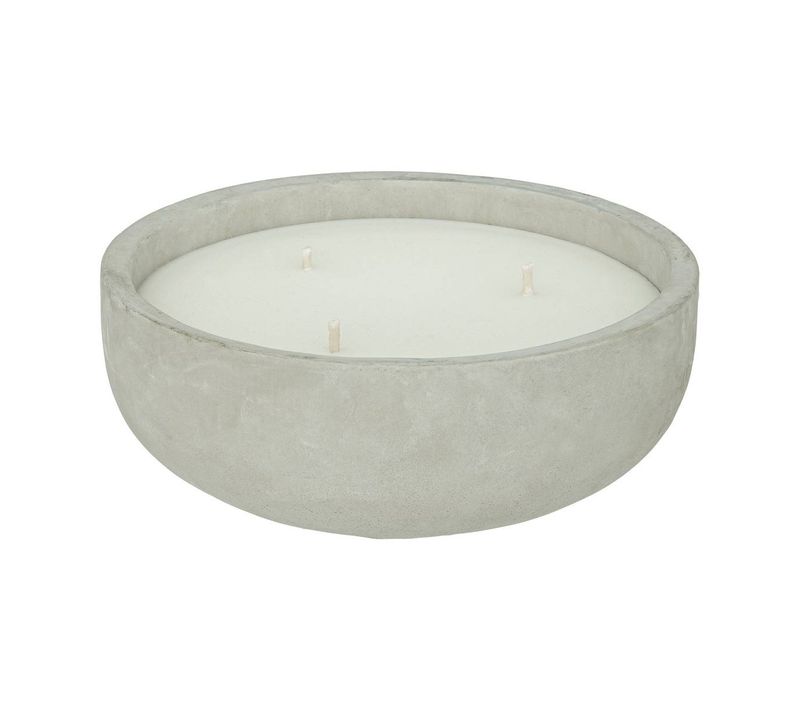 Bougie "ely" 1600g Citronnelle Pot En Ciment
