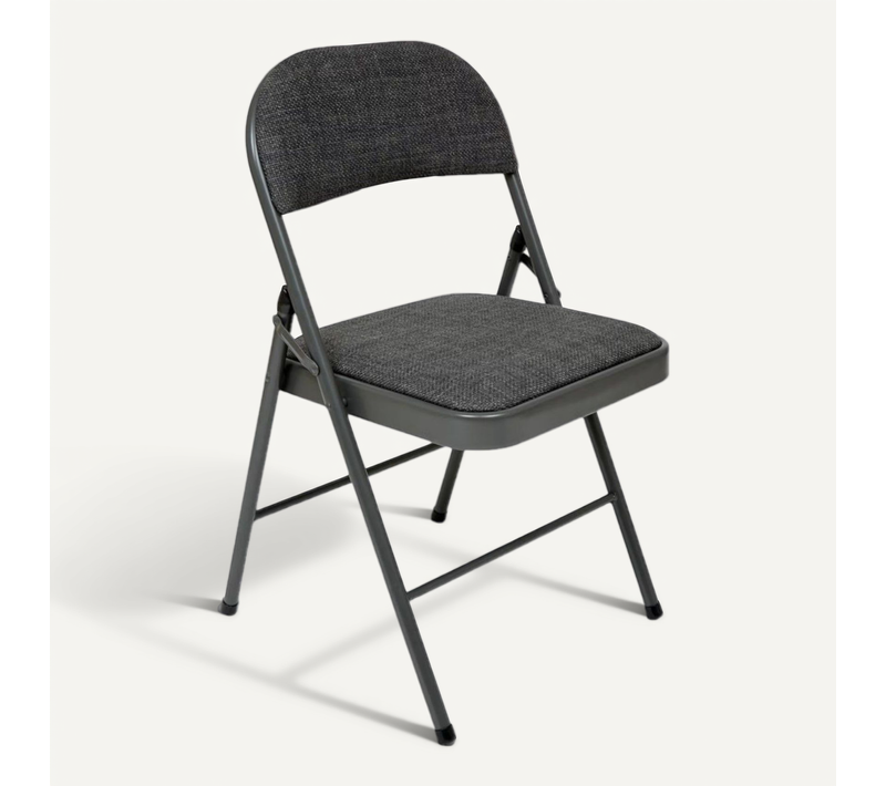 Chaise Pliante En Tissu Chiné Flexy - Gris