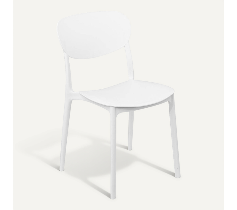 Chaise Empilable Plastique Blanc "plasta"