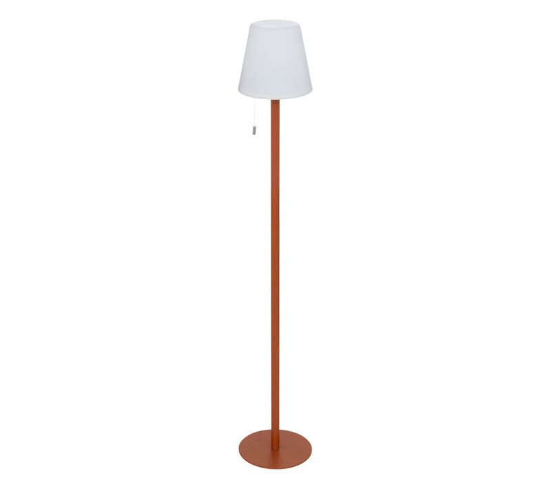 Lampadaire D'extérieur LED Rechargeable USB Base Acier Ambre D 18 X L 105.5 Cm