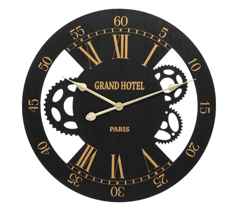 Horloge Mécanique "camillo" D54cm Noir