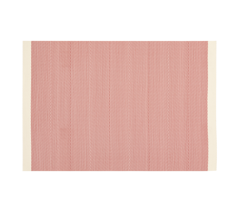 Set De Table Tissé Avec Liseré - 45x30 Cm - Rouge