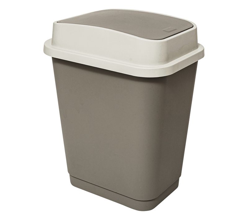 Poubelle 25 Litres 2 Systèmes D'ouverture