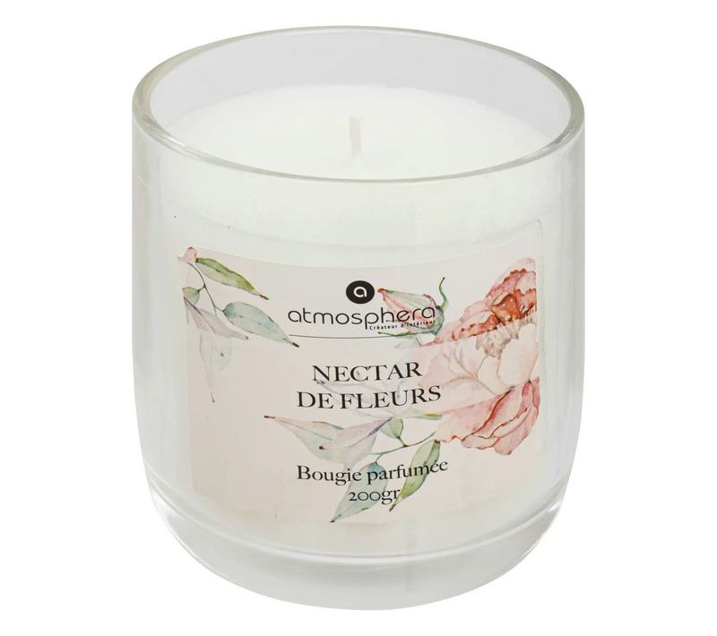 Bougie Parfumée "oudy" 200g Nectar De Fleurs