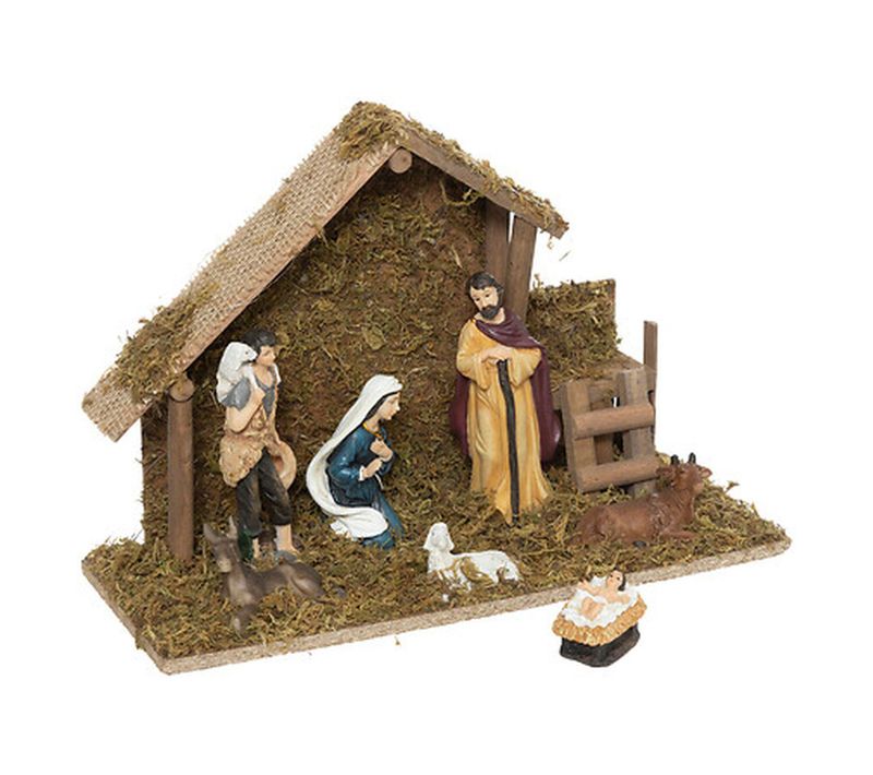 Crèche De Noël Lumineuse 7 Santons