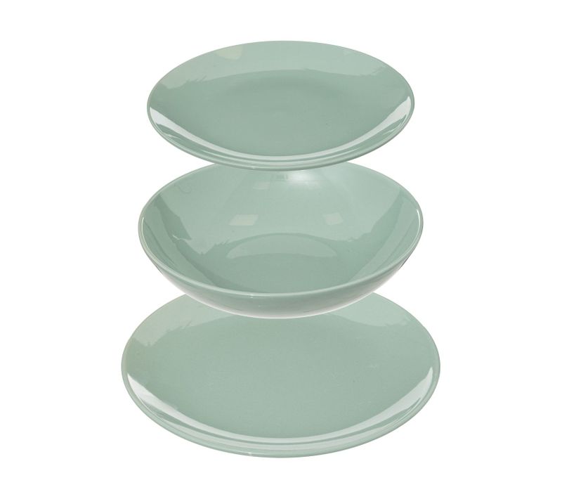 Service Vaisselle 18 Pièces Colorama - Vert