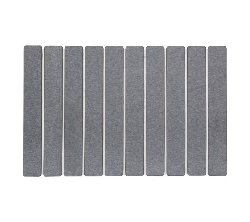 Tapis De Bain Caillebotis En Diatomite Gris 59x39cm