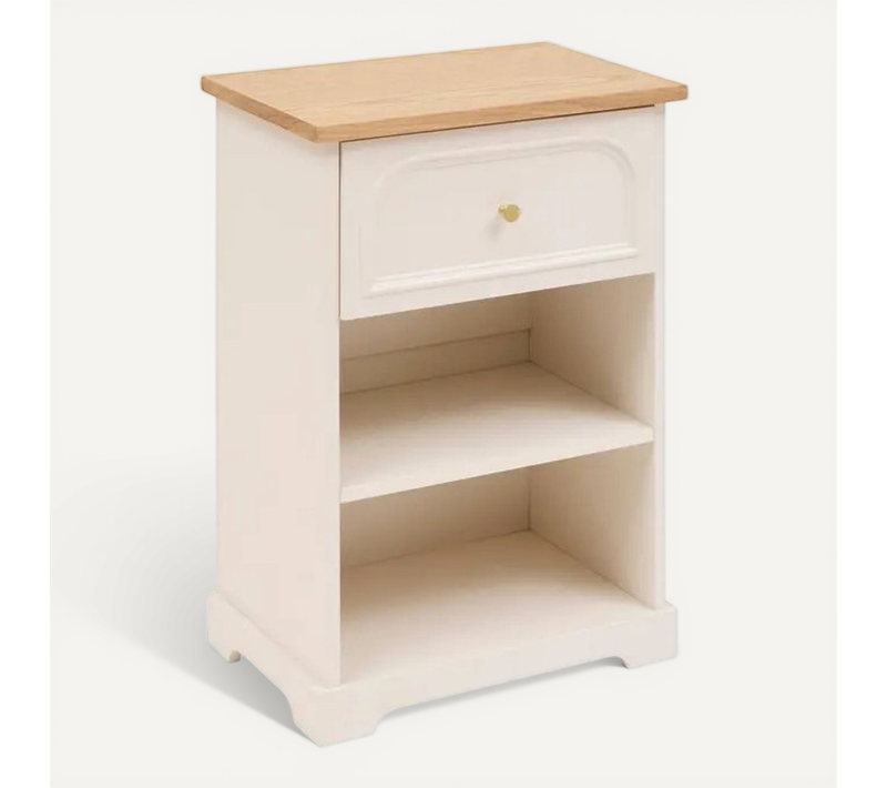 Table De Chevet 1 Tiroir Mohea Ivoire Atmosphera