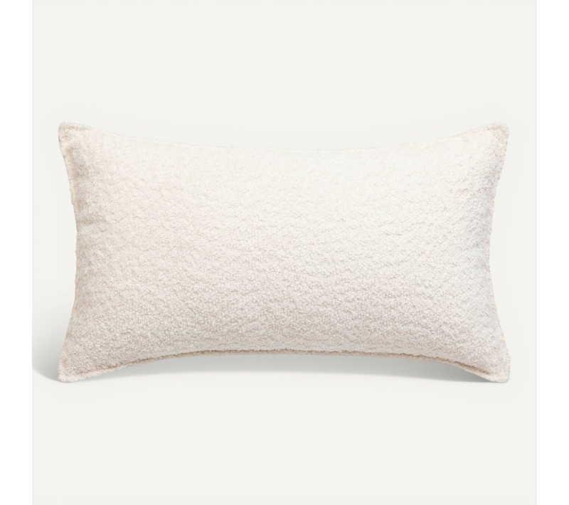 Coussin Bouclette Soana Blanc Ivoire 30x50cm