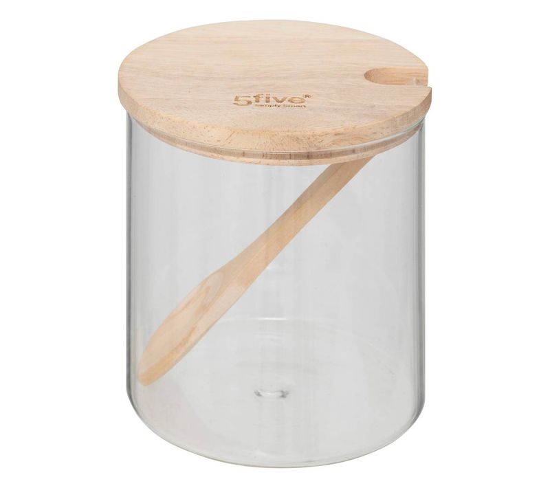 Sucrier Verre + bois 0,4l Hermet