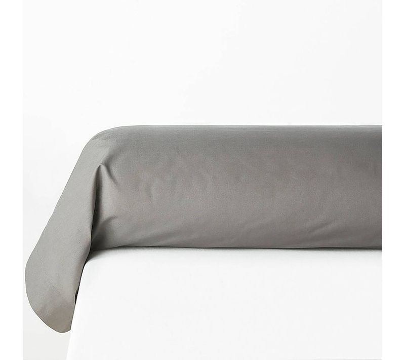 Taie De Traversin "carina" 85x185cm Gris Souris