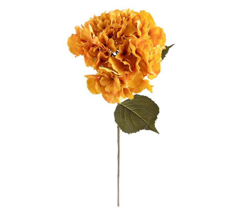 Tige Hortensia James Artificielle Orange H83cm
