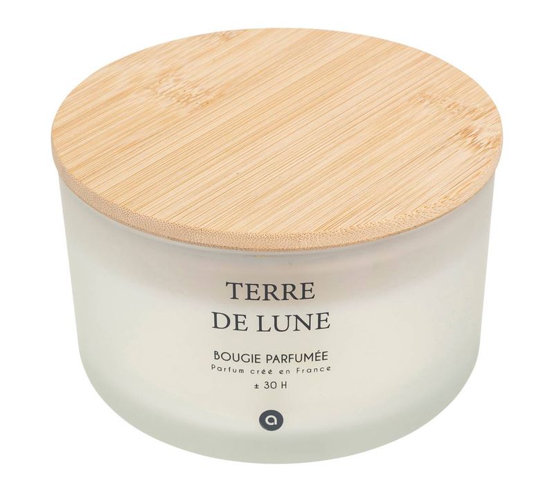 Bougie Parfumée Sana 420g Pot Verre Terre De Lune