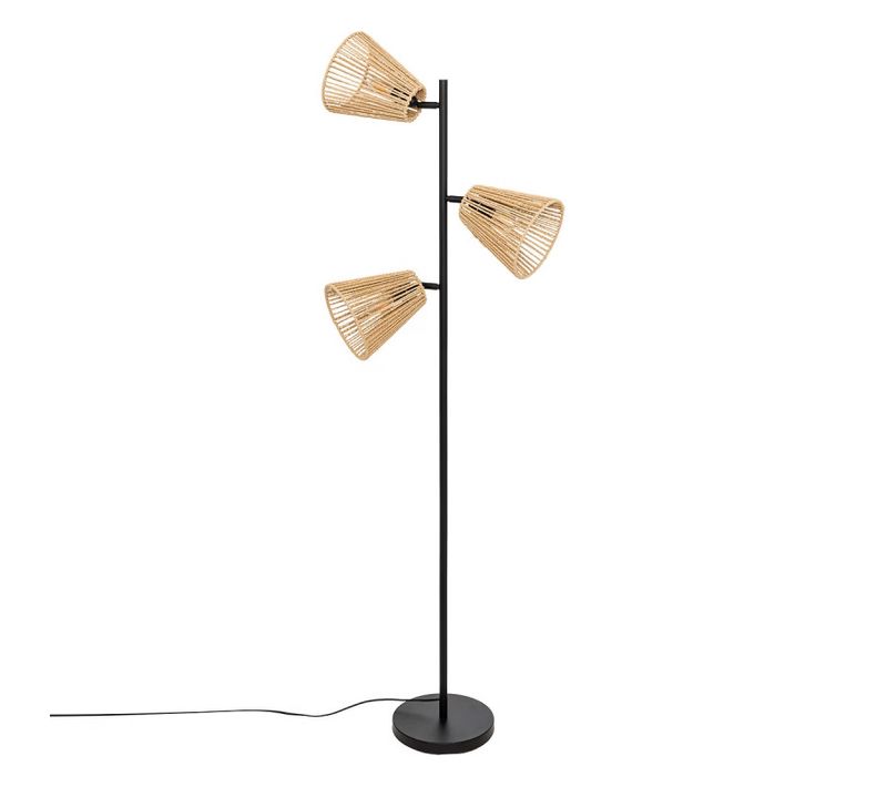 Lampadaire 3 Abat-jours Corde Giada Atmosphera