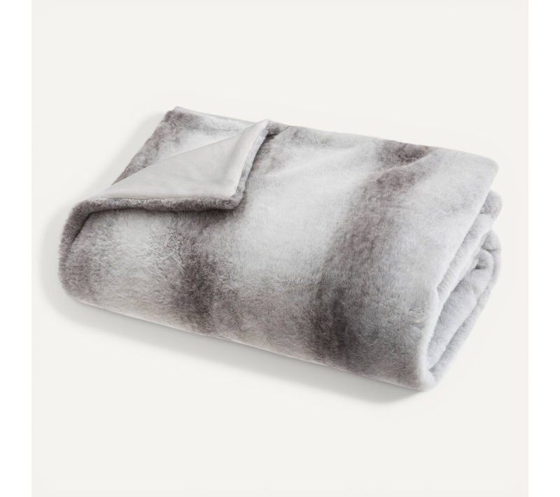 Plaid Gris Bicolore 130x180cm