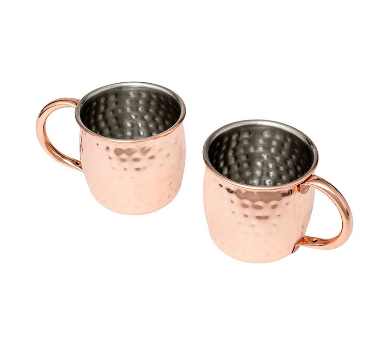 Lot De 2 Chopes "moscow Mule" 47cl Bronze