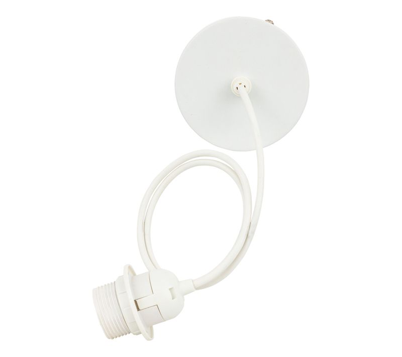 Cable Électrique Pour Suspension Métal Blanc L80cm