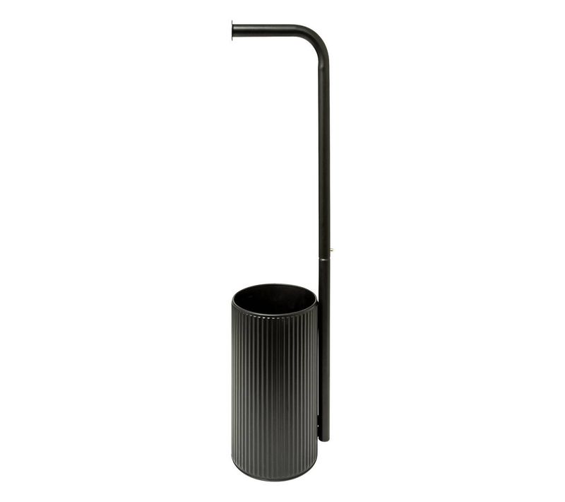 Dérouleur "onyx" Avec Réserve Papier Toilette Ardoise