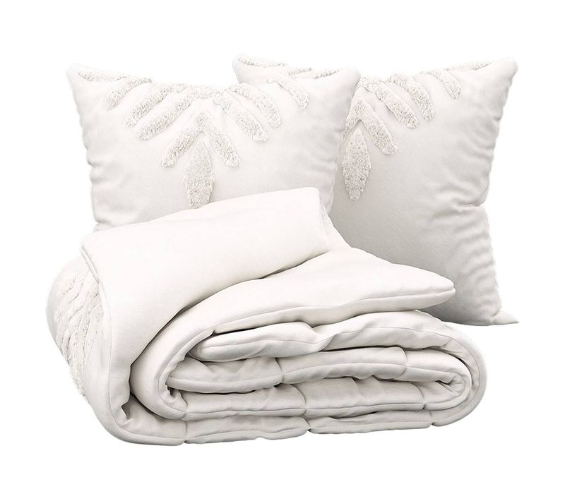 Parure De Lit Inuit Dreams Coton Blanc Ivoire 240x220cm