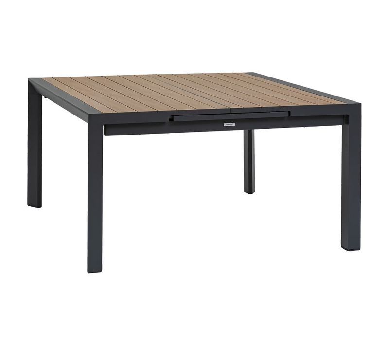 Table De Jardin Extensible Carrée Evasion Honey / Graphite