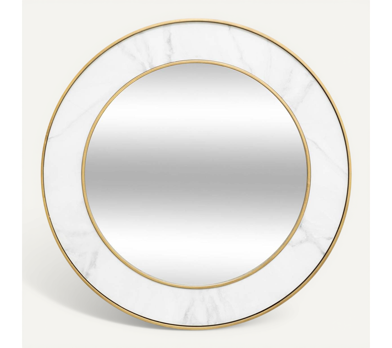 Miroir "alisha" Blanc D74cm