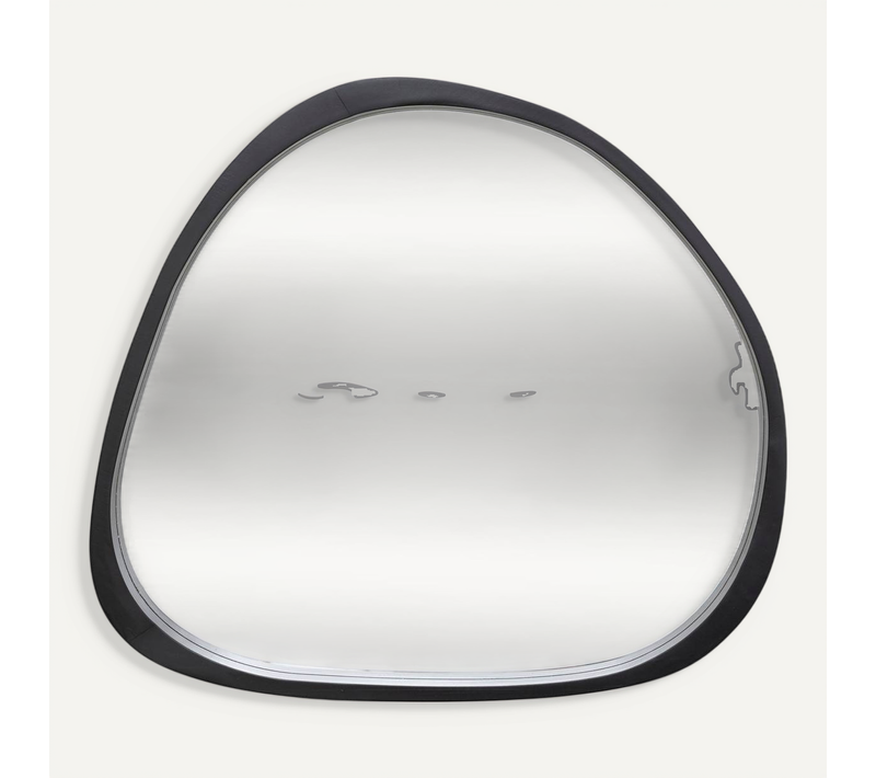 Miroir "wayne" Noir 63x57cm