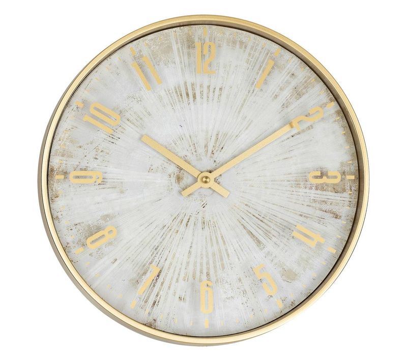 Horloge Izzie Doré D30cm