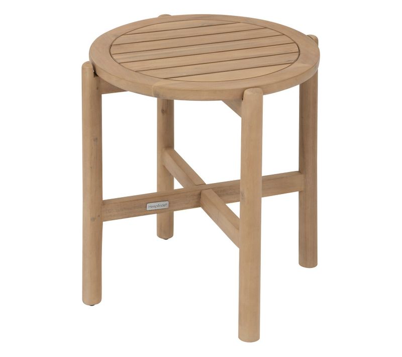 Table De Jardin D'appoint Ronde En Bois Deona - Marron