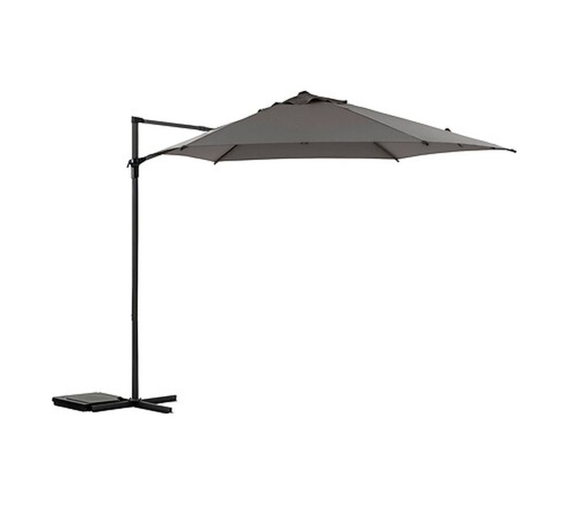 Parasol Déporté Rond Naulia - Diam. 330 Cm - Ardoise