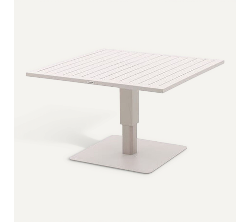 Table De Jardin Relevable Carrée En Aluminium Salimia - Avoine