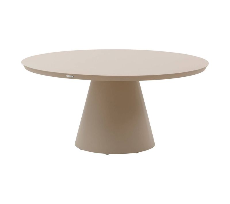 Table De Jardin Ronde "yconia" Argile 8 Places En Aluminium