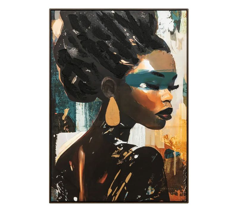 Toile peinte 100x140 cm ISIA Multicolor