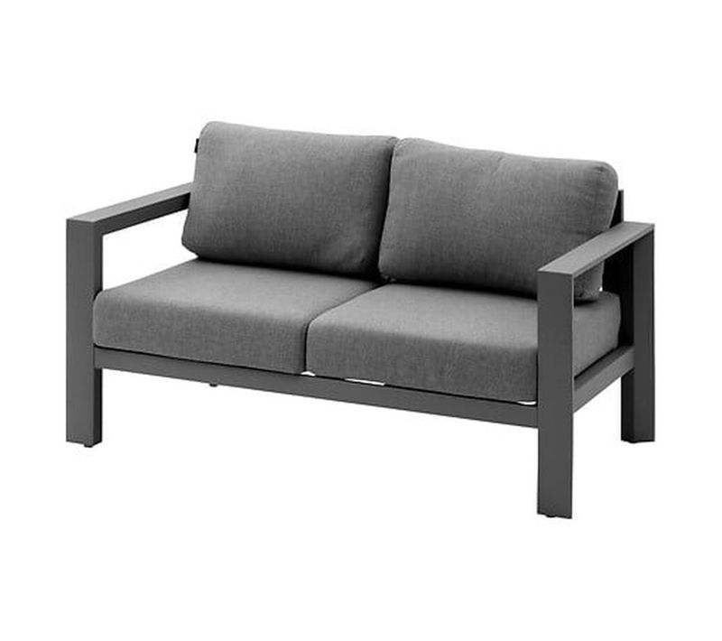 Canapé De Jardin En Aluminium 2 Places Evasion - Graphite