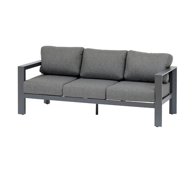 Canapé De Jardin En Aluminium 3 Places Evasion - Graphite