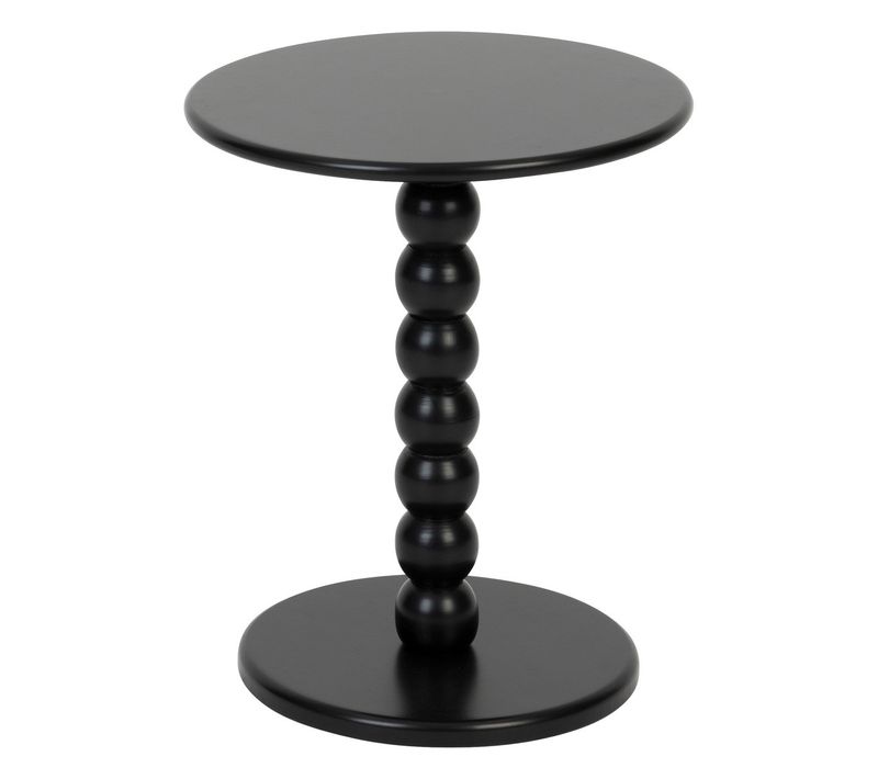 Table à Café Table D'appoint En Bois Noir D 38 Cm