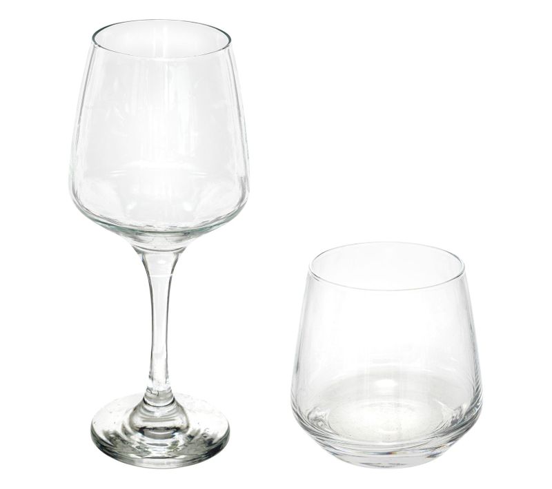 Service De Verres 12 Pièces Elaya - Transparent