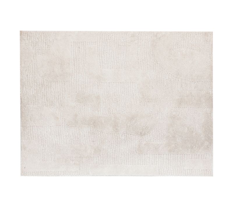 Tapis Décoratif Ivoire Esprit Berbère Motif En Relief 150 X 200 Cm