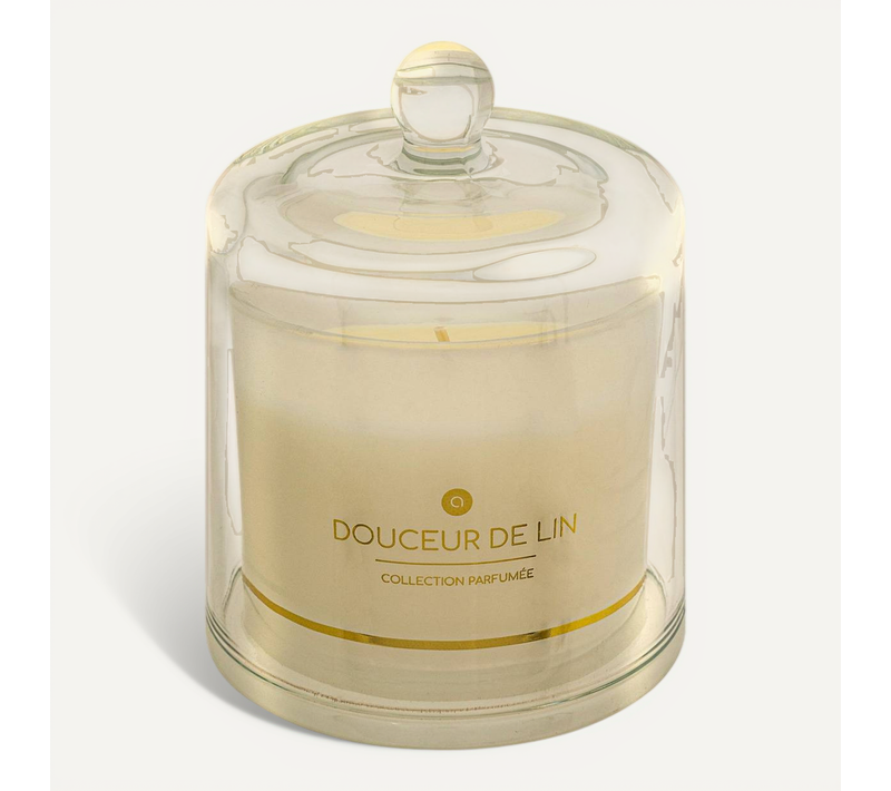 Bougie Parfumée Ilae 240g Cloche Verre Lin