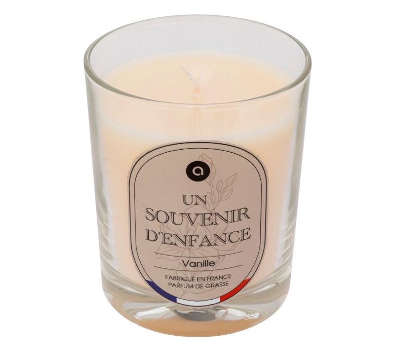 Bougie Parfumée En Verre "nibi" 180g Vanille
